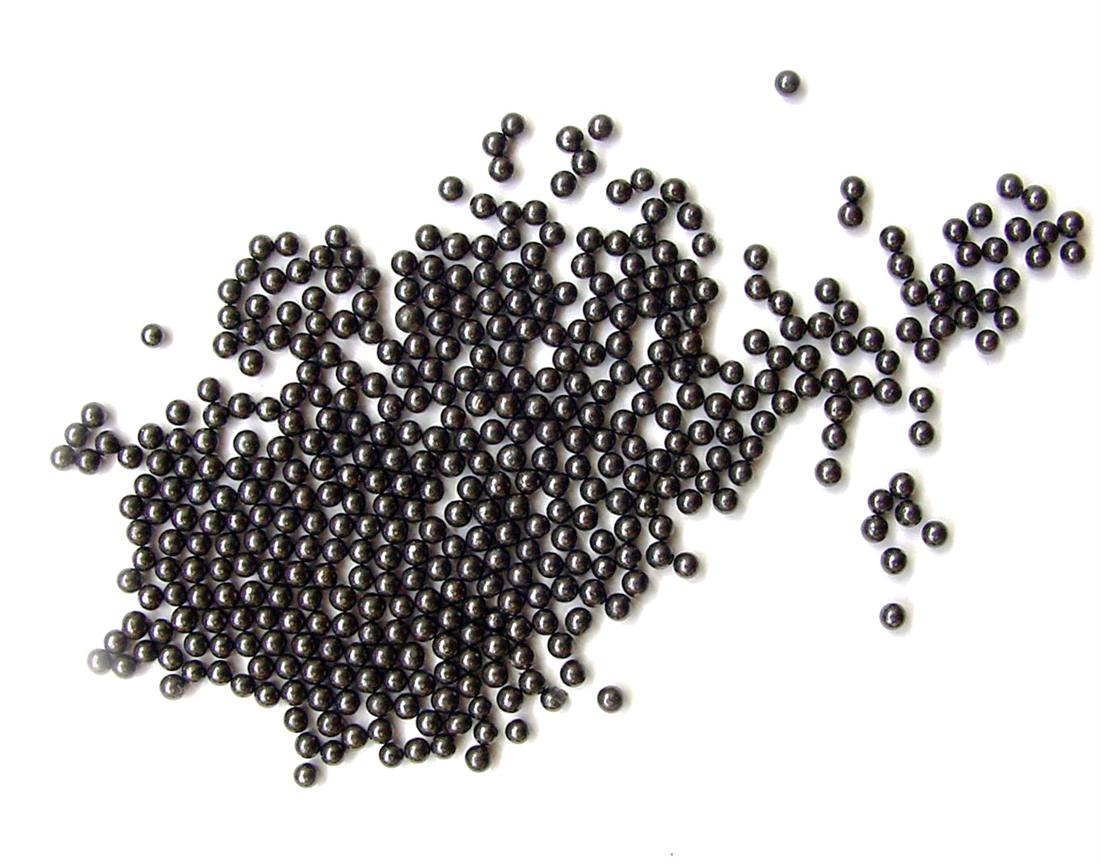 Hundreds of lead pellets spilled from a single shotshell